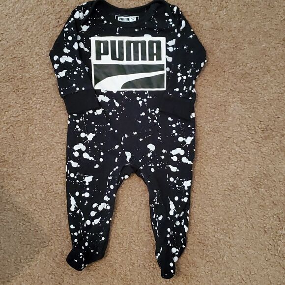 Infant PUMA One Piece Long Sleeve Footie Size 0-3 Months - Picture 2 of 5